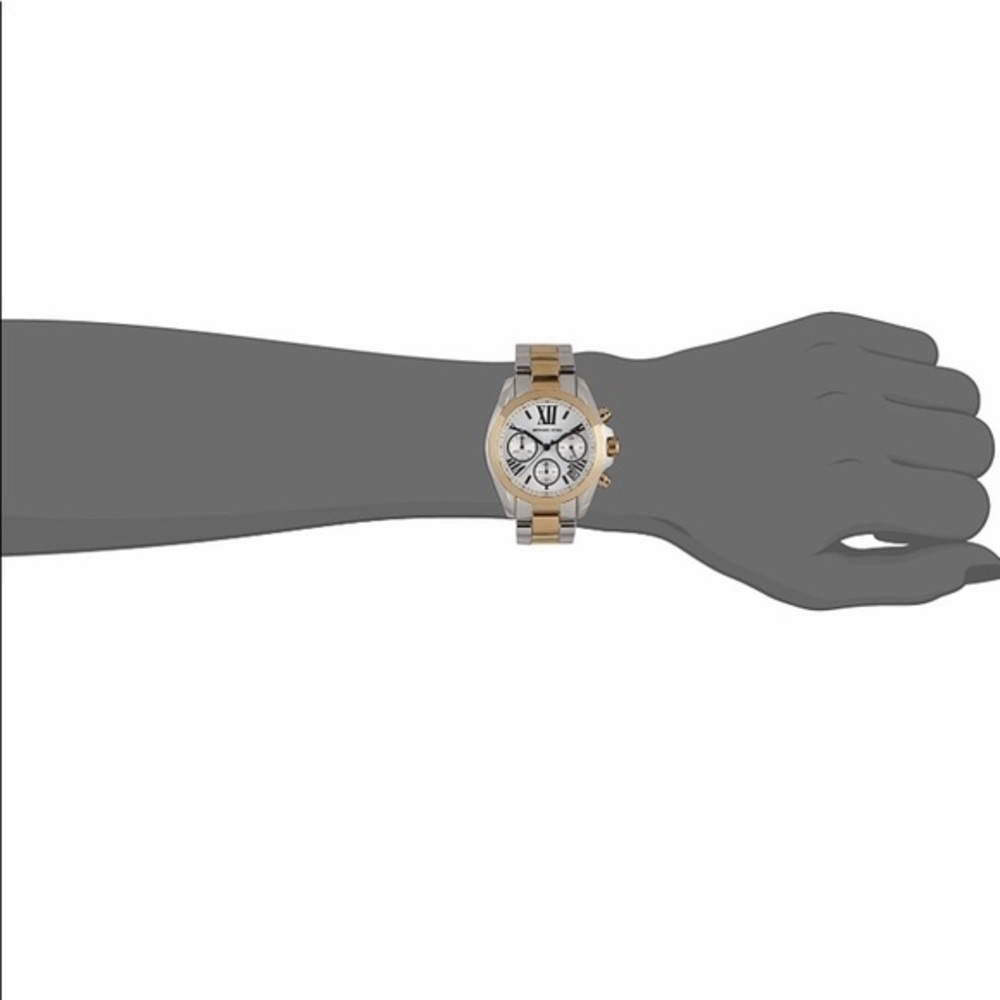 Michael Kors Two Tone Silver & Gold Bradshaw Chronograph Watch MK5912 - Picture 2 of 8